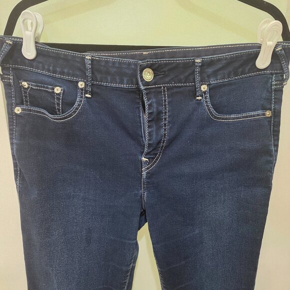 True Religion Dark Wash Skinny Jeans – Size 34 – Classic Fit, Iconic Style! 🔷 - Picture 5 of 12